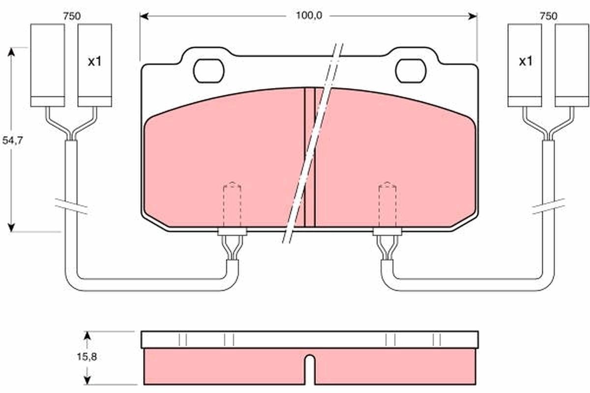 TRW DISC BRAKE PADS - TecDoc Only