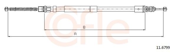 COFLE 11.6799 - Seilzug, Feststellbremse