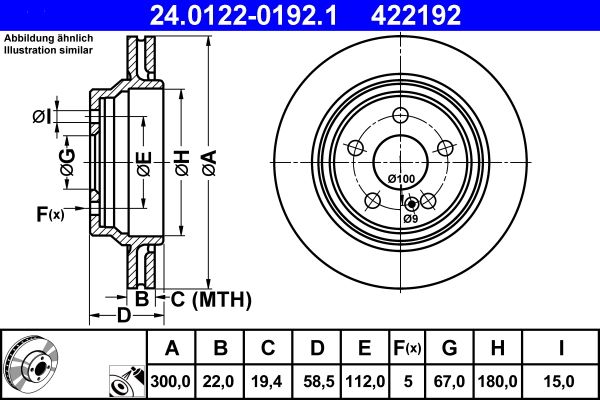 Brake Disc 24.0122-0192.1