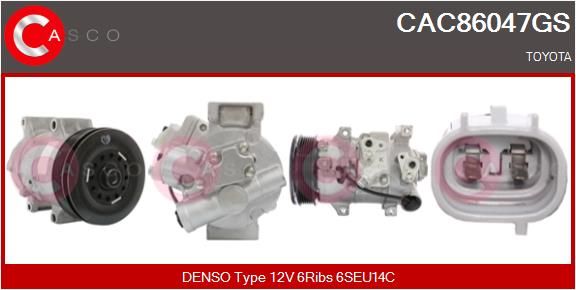 CAC86047GS CASCO Genuine kompresszor, klíma