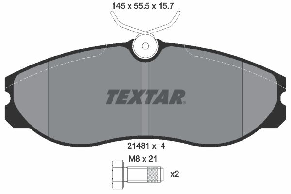 Brake Pad Set, disc brake 2148101