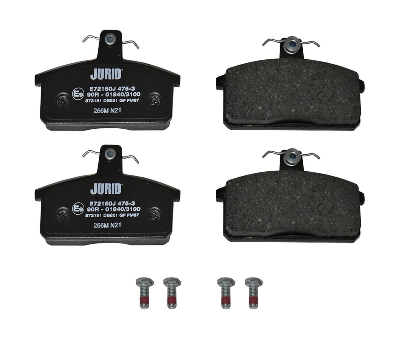 Bremsbelagsatz, Scheibenbremse