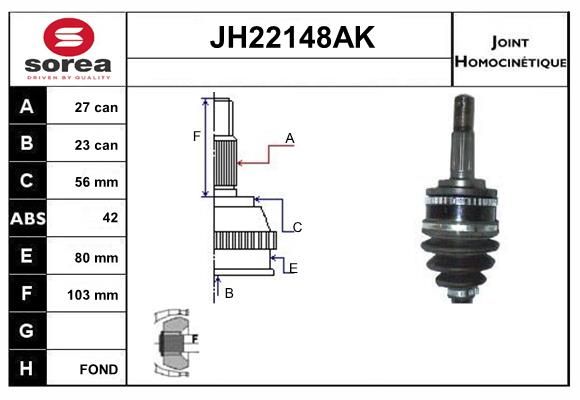 KIT CV JOINT AVEC KR078 - PRMERA