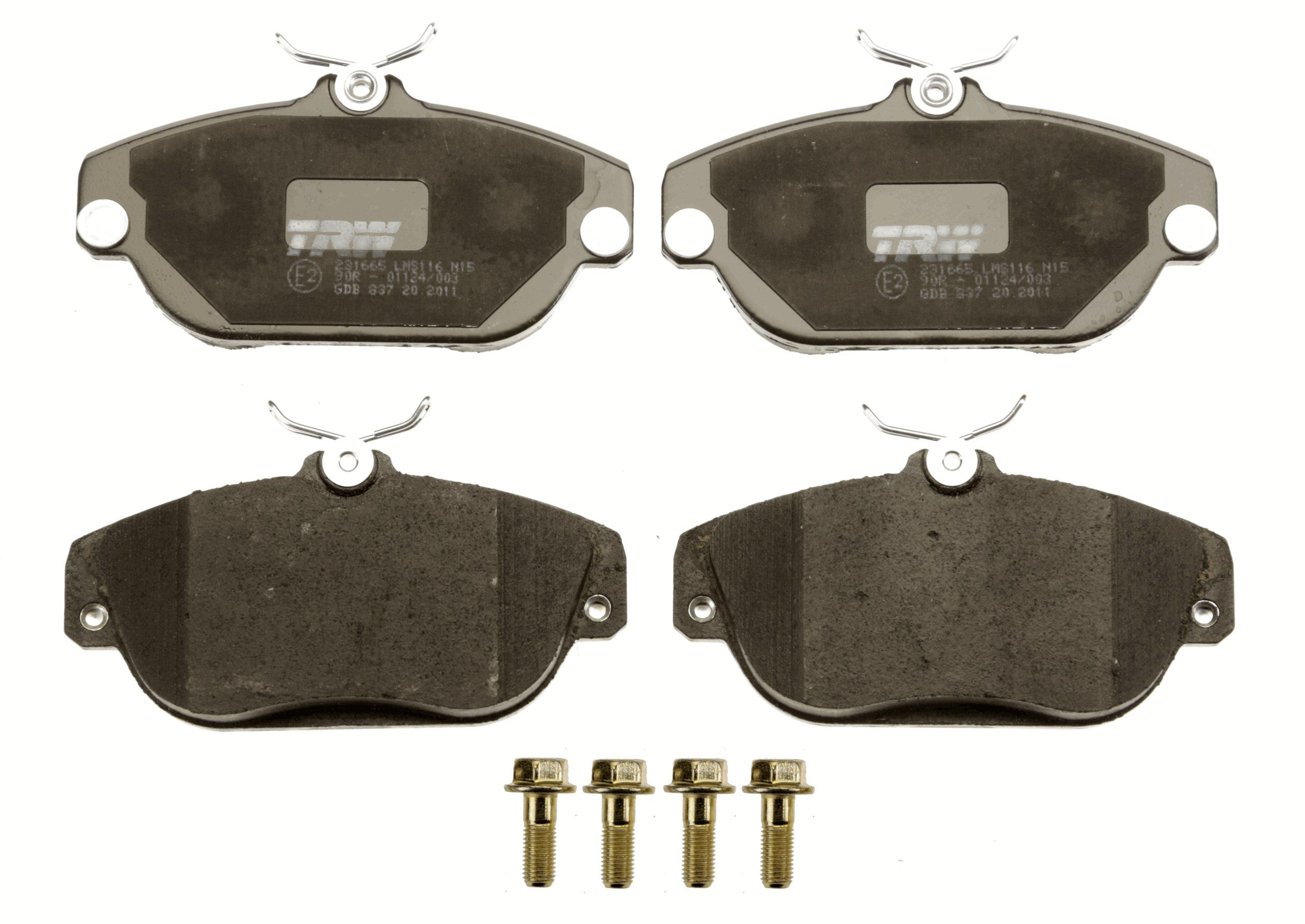 TRW DISC BRAKE PADS - TecDoc 2