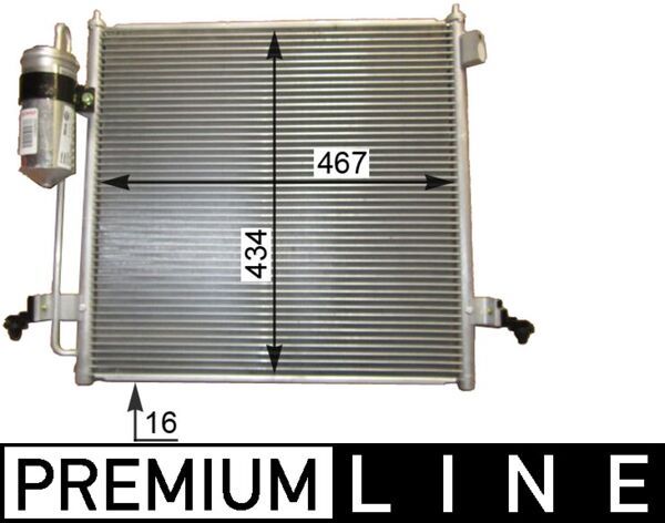 AC 815 000P MAHLE BEHR *** PREMIUM LINE *** kondenzátor, klíma