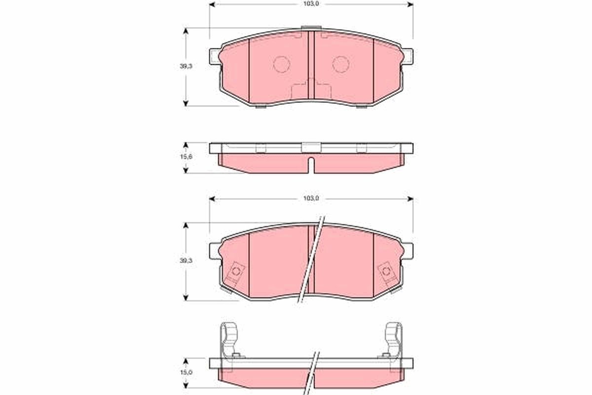 Brake Pad Set, disc brake GDB3260