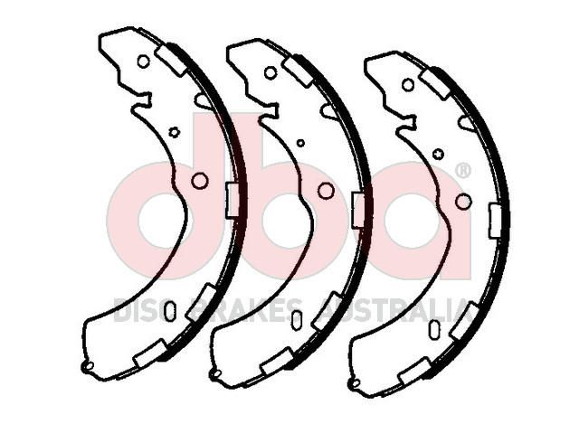 Street Series Brake Shoes [Mitsubishi  Triton 295mm] - TecDoc Only