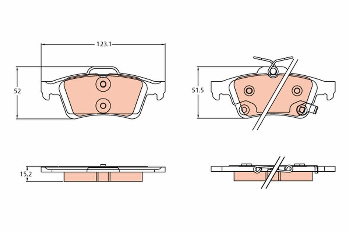 Brake Pad Set, disc brake GDB2178