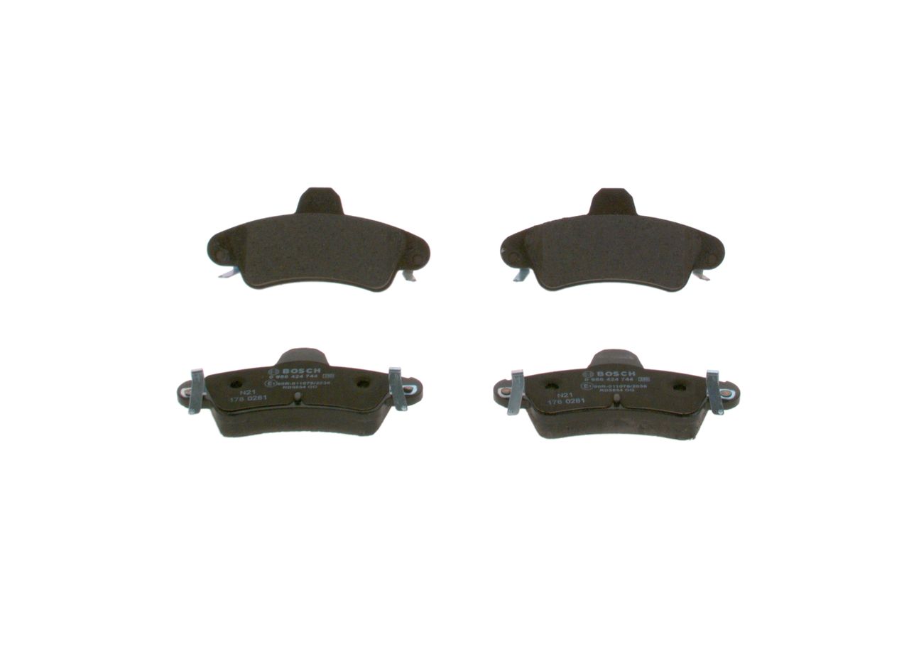 Brake Pad Set, disc brake 0 986 424 744