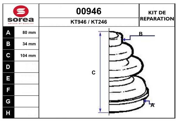 KIT D'ETANCHEITE 00946  .