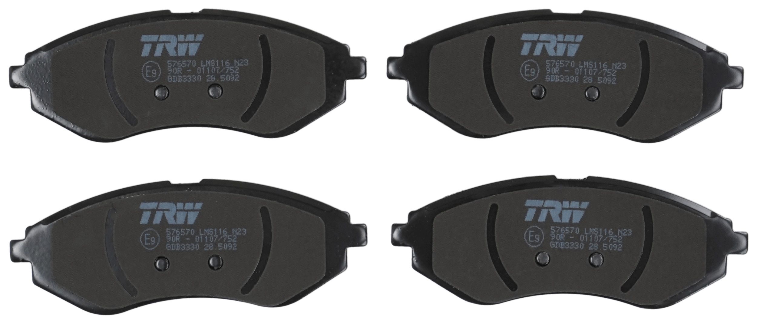 TRW DISC BRAKE PADS - TecDoc 2