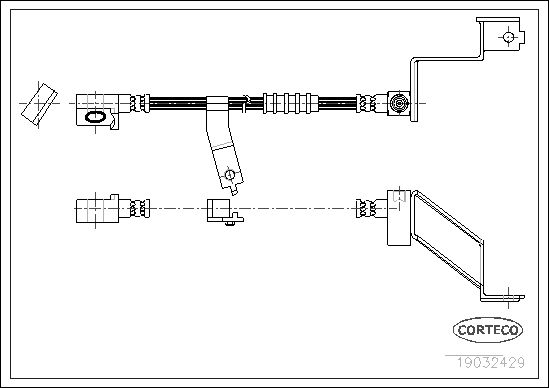 FLEXIBLE DE FREIN CHRYSLER VOYAG  0705