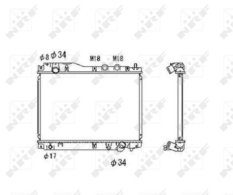 NRF 53461 Radiator, engine cooling