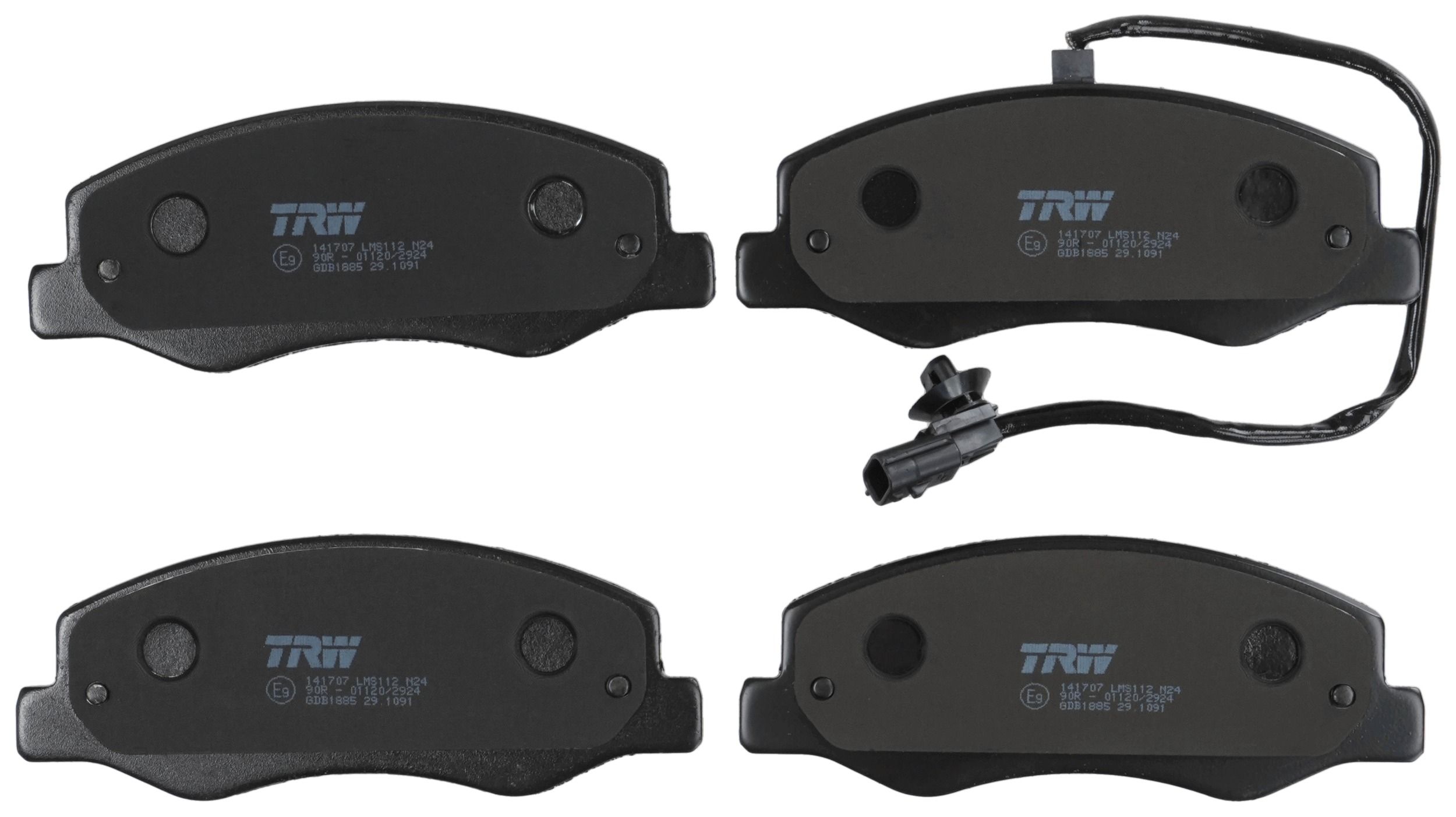 TRW DISC BRAKE PADS - TecDoc 2