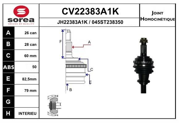 Gelenksatz, Antriebswelle