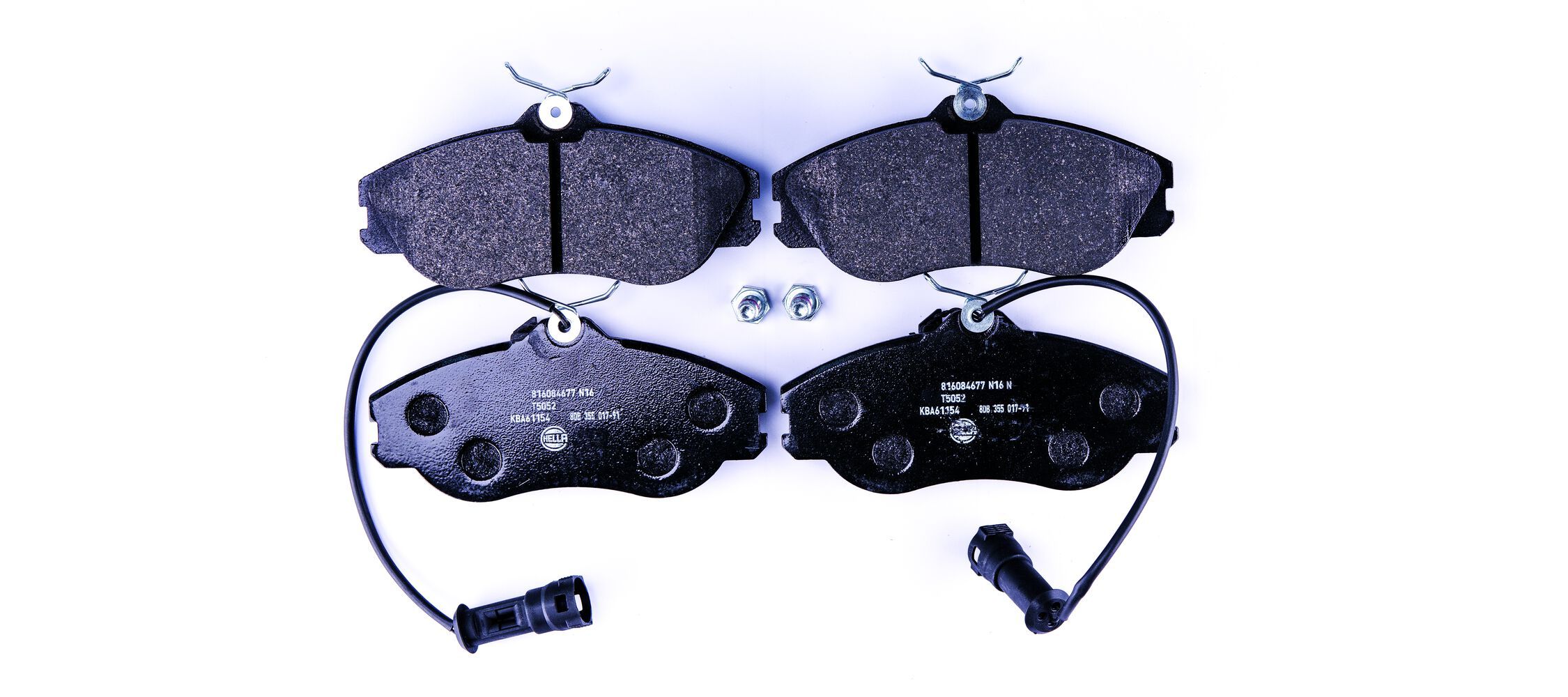 HELLA 8DB 355 017-911 - Bremsbelagsatz, Scheibenbremse