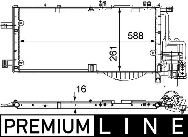 AC 336 000P MAHLE BEHR *** PREMIUM LINE *** kondenzátor, klíma