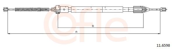 COFLE 11.6598 - Seilzug, Feststellbremse