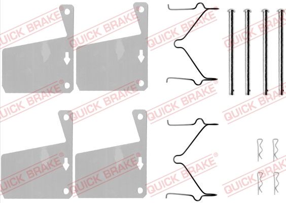 Accessory Kit, disc brake pad 109-0960