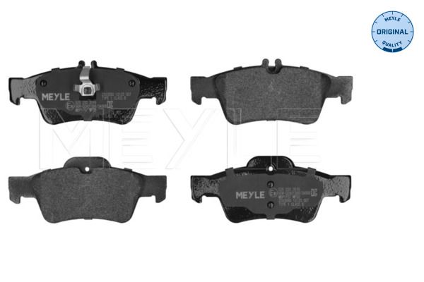 MEYLE 025 233 3516 - Bremsbelagsatz, Scheibenbremse