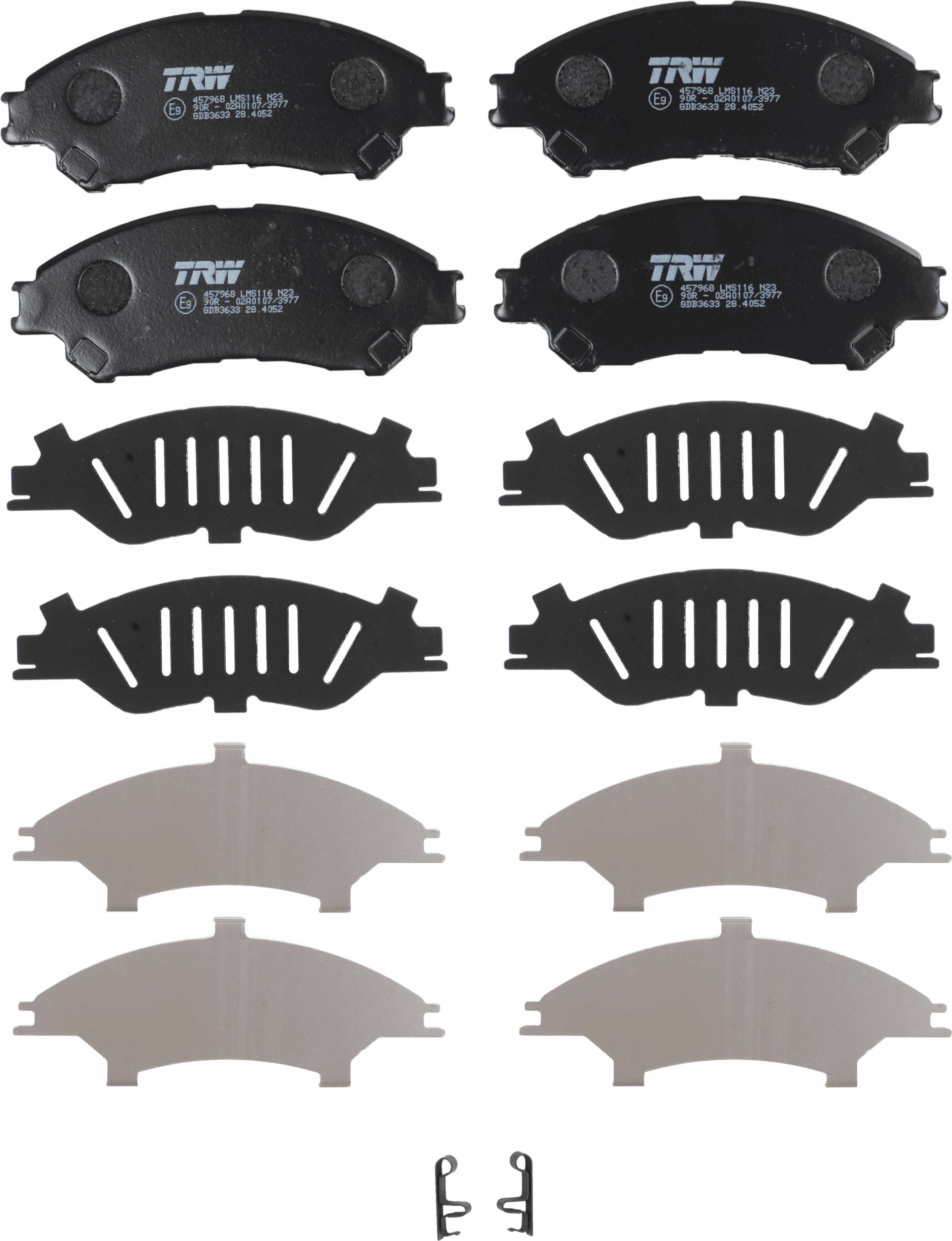 TRW DISC BRAKE PADS - TecDoc 2