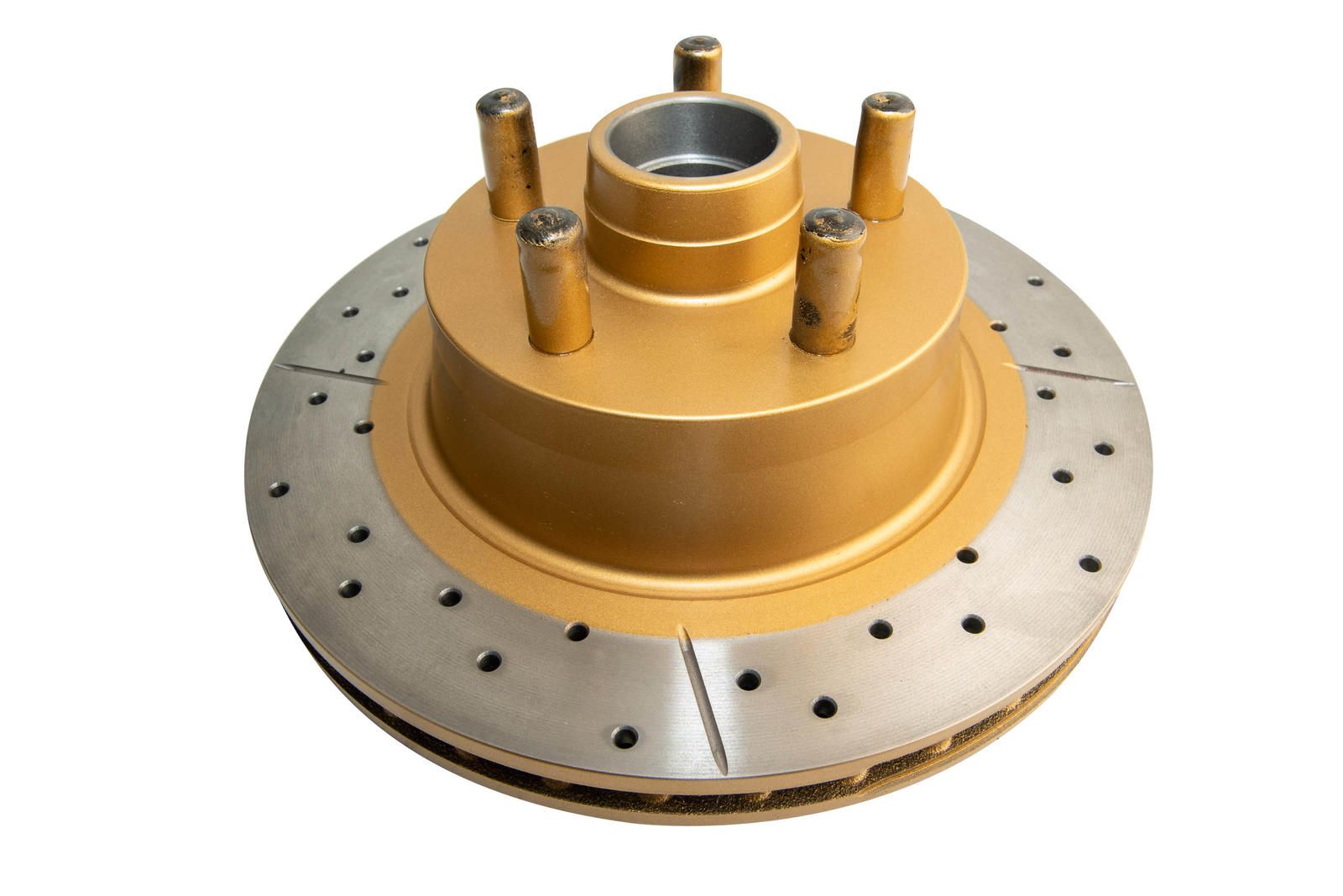 Street Gold Cross-drill/slotted KP [ Ford 69-75 XW-XB F ] HUB TYPE - TecDoc 1