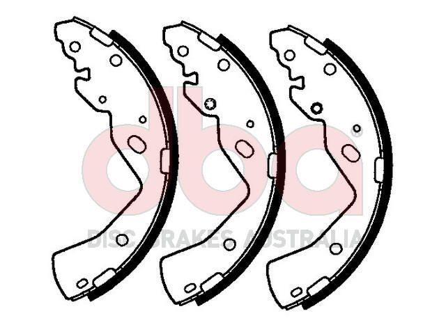 Street Series Brake Shoes [Ford Courier/Mazda BT50 270mm] - TecDoc Only