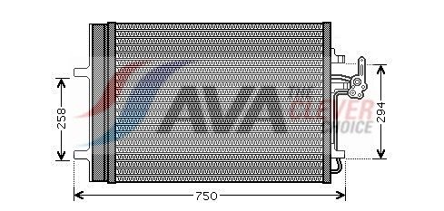 AVA QUALITY COOLING FDA5427D - Kondensator, Klimaanlage ** CLEVER FIT **