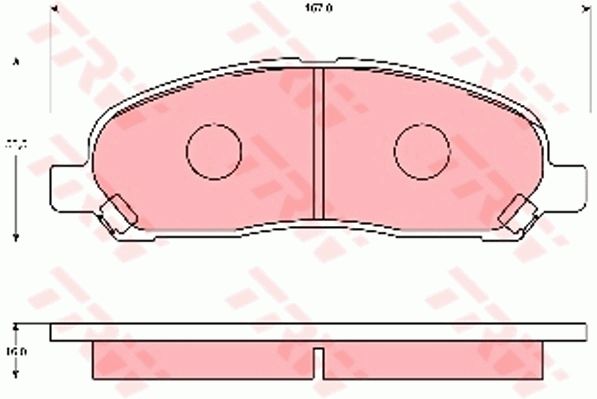TRW DISC BRAKE PADS - TecDoc Only