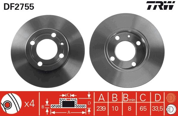 PAIRE DE DISQUES  9900