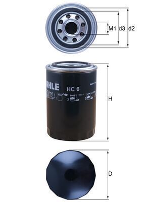 Filter, operating hydraulics HC 6