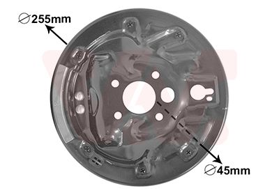 VAN WEZEL 7620373 - Abdeckblech, Bremstrommel
