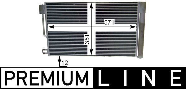 MAHLE AC 367 000P Condenser, air conditioning