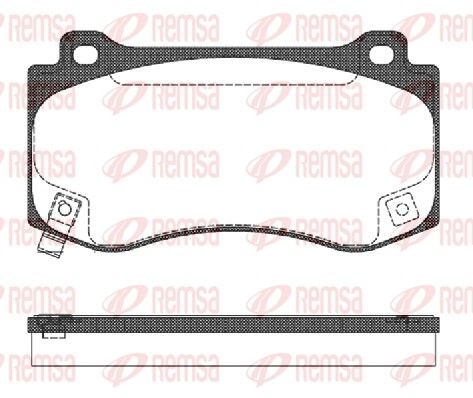 Brake Pad Set, disc brake 1185.04