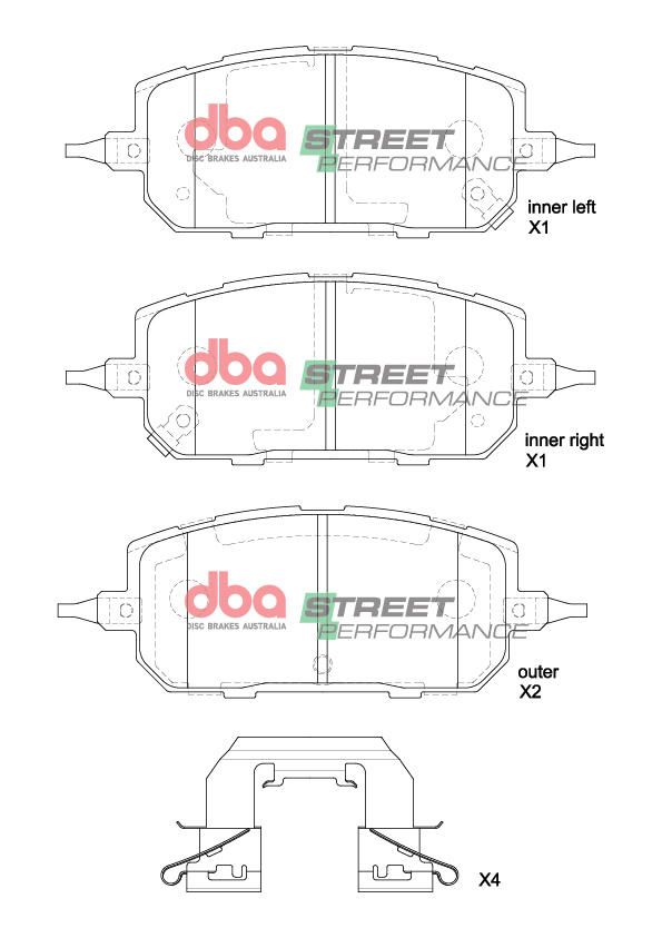 DBA  SP PERFORMANCE  BRAKE PADS [ Mazda MX30 2020 - > F ] - TecDoc Only