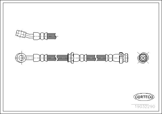 FLEXIBLE DE FREIN HYUNDAI COUPE-  0705