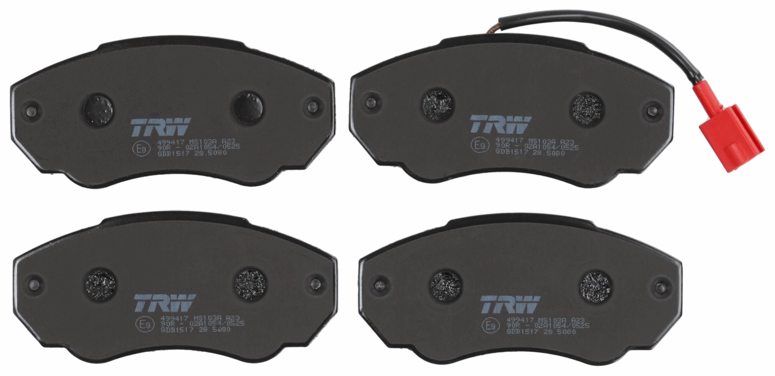 TRW DISC BRAKE PADS - TecDoc 2