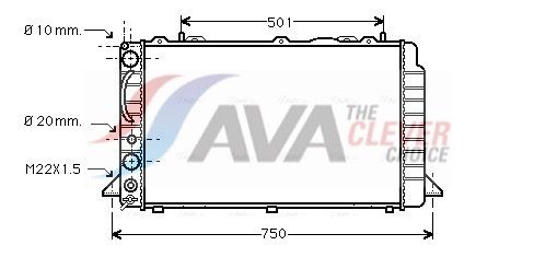 AVA QUALITY COOLING AIA2089 - K&uuml;hler, Motork&uuml;hlung ** CLEVER FIT **