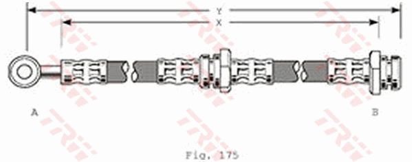 FLEXIBLE DE FREIN  9900