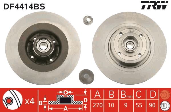 Brake Disc DF4414BS