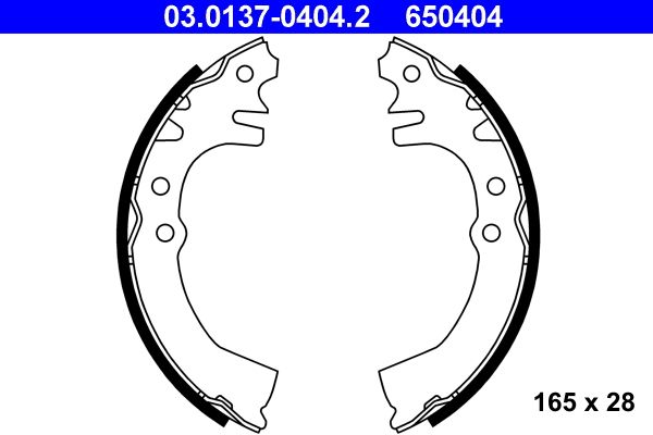 Brake Shoe Set 03.0137-0404.2