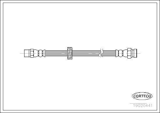 FLEXIBLE DE FREIN VW GOLF, JETTA  0705