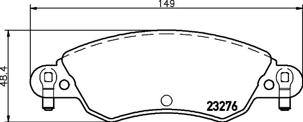 Brake Pad Set, disc brake 8DB 355 019-431