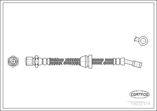 FLEXIBLE DE FREIN DAEWOO LEGANZA  0705