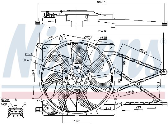 Fan, engine cooling 85175