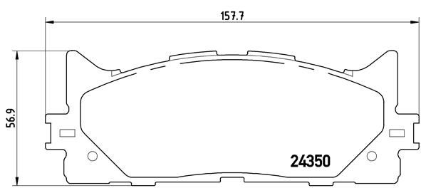 Комплект тормозных колодок, дисковый тормоз P 83 117
