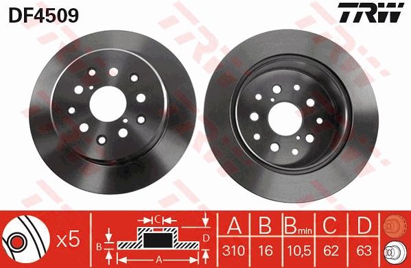 Brake Disc DF4509