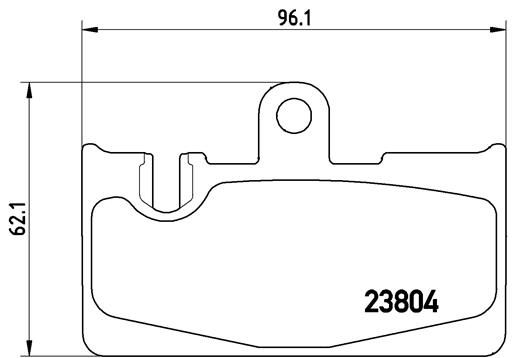 Комплект тормозных колодок, дисковый тормоз P 83 059