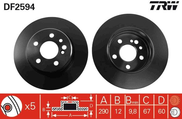 PAIRE DE DISQUES  9900