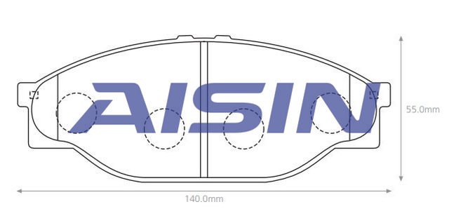 Advics Brake Pad Set - Front - TecDoc 2
